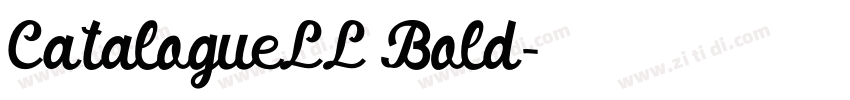 CatalogueLL Bold字体转换
